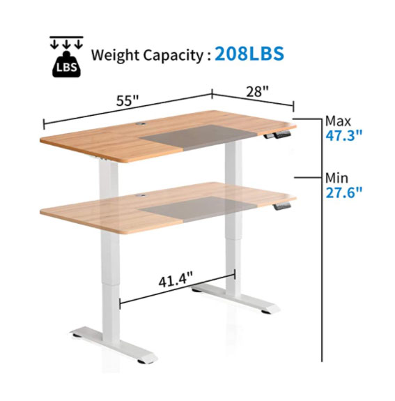 adjustable standing desk